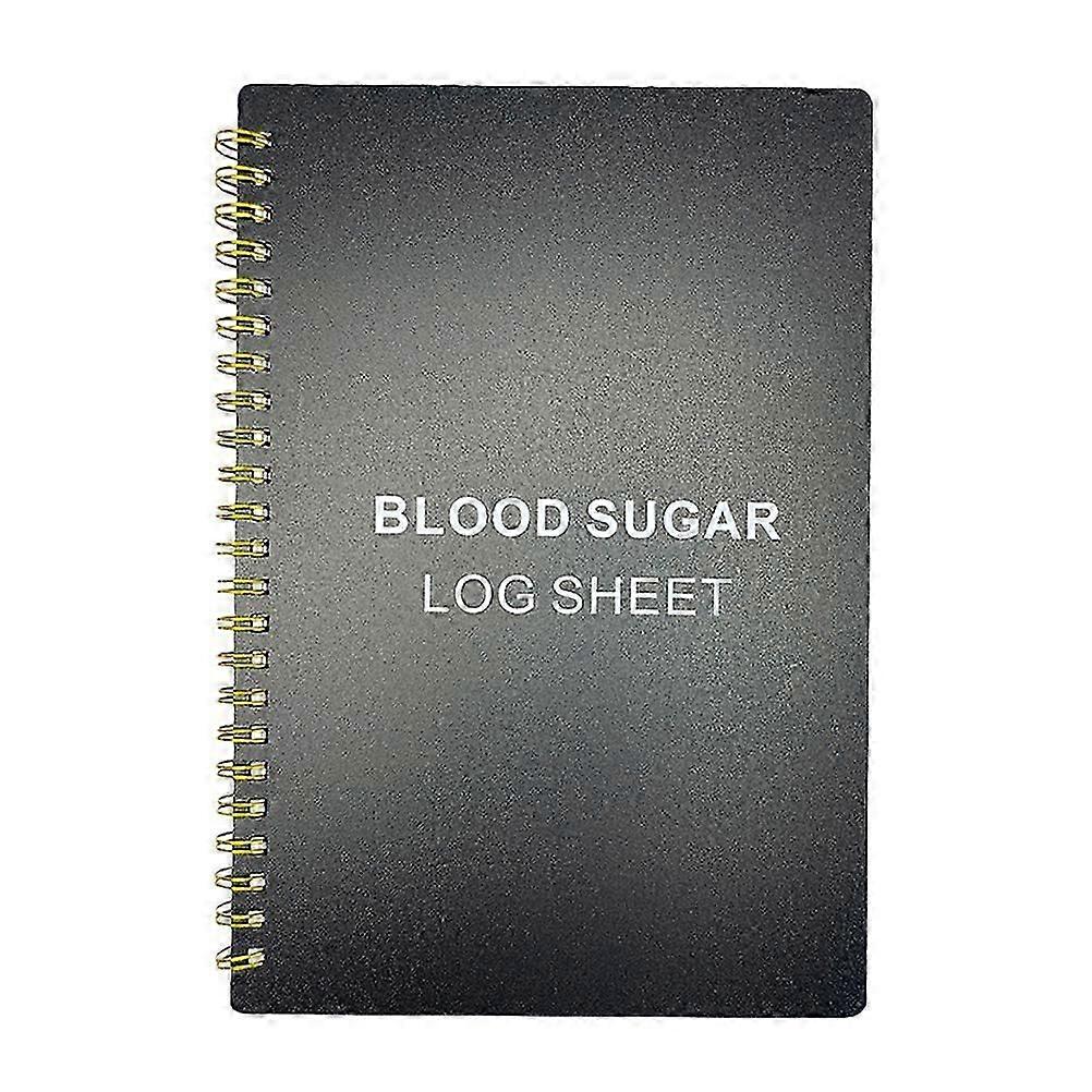 Blood Glucose Tracking Diabetes Log Book A5 Size Spiral-bound Journal for Health Record Keeping 1Pack
