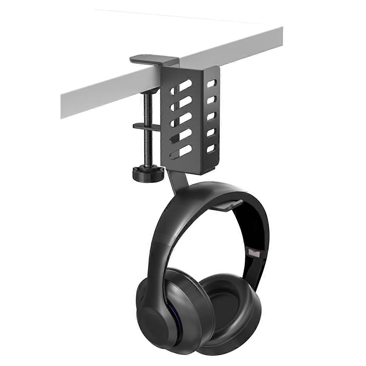 Desktop Computer Tablet Universal Storage Rack No Drilling Black