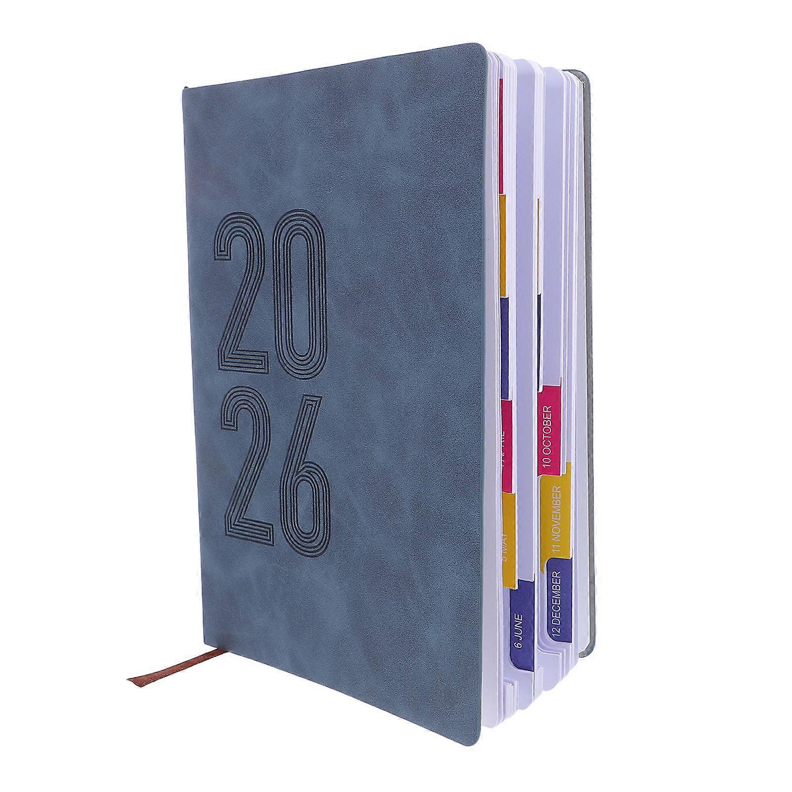2026 Weekly Planner Notebook Soft Cover PU Journal for Daily Use 4Pcs