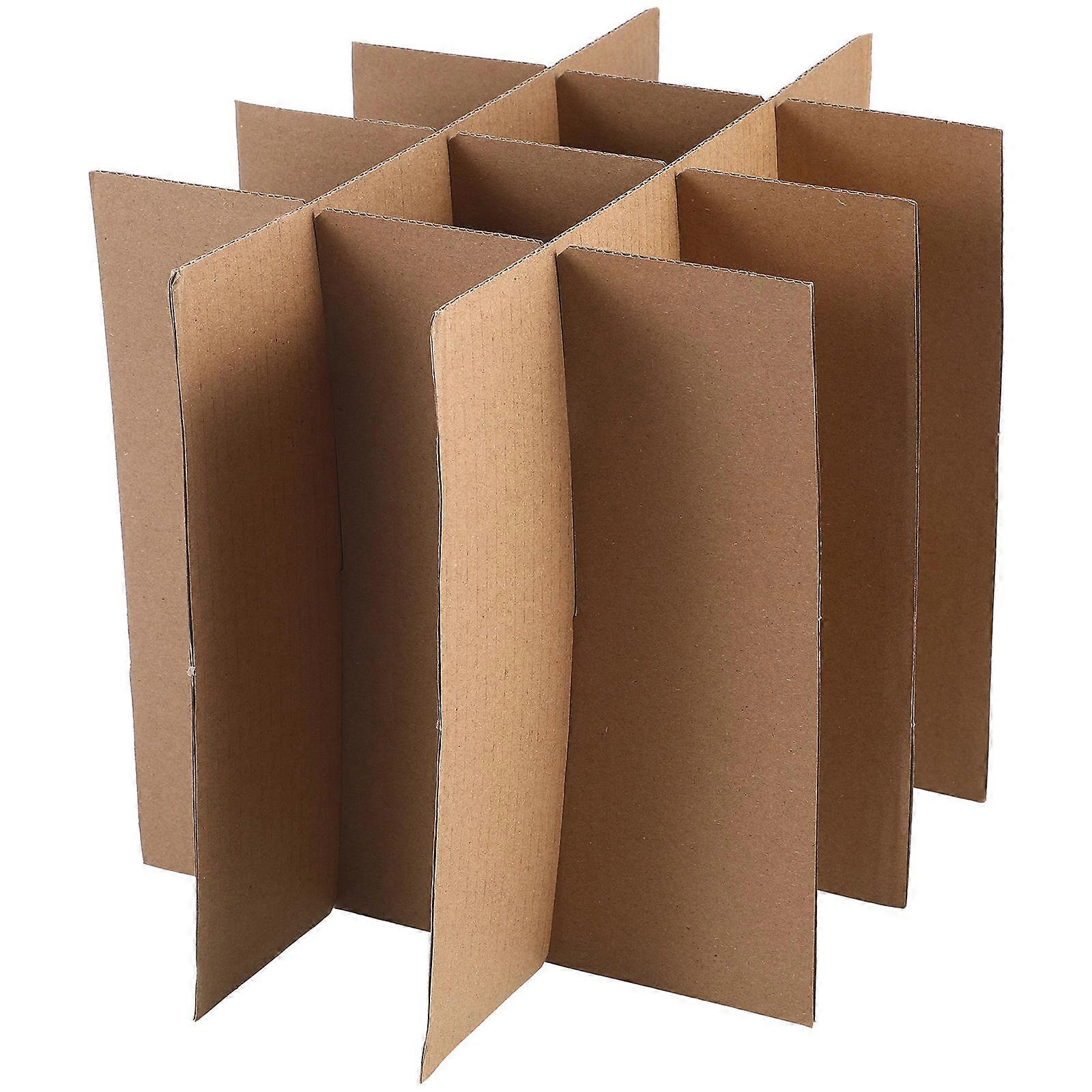 Cardboard Dividers For Electronics Moving Users 28.00X18.20X0.50CM Shock Absorption 2 Sets
