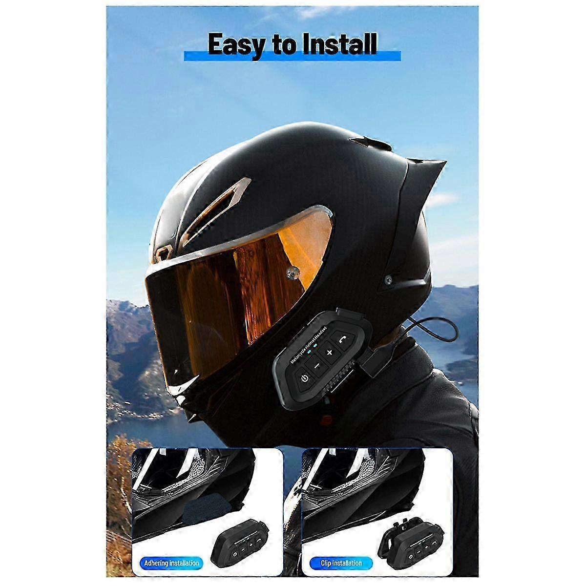 New Motorcycle Helmet Bluetooth Headset Waterproof Headset Noise Reduction Wireless Hands-Free Ip67 2025