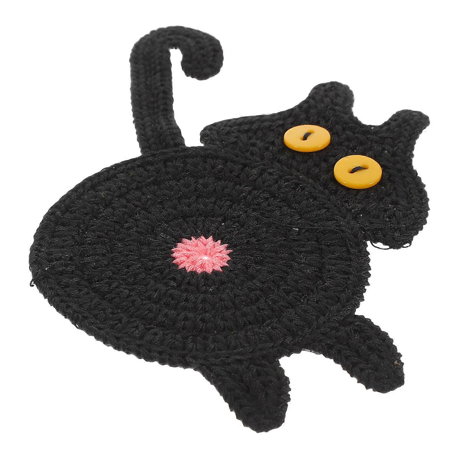 Cute Coaster Knitting for Decoration 4Pcs Coffee Mug Table Pads