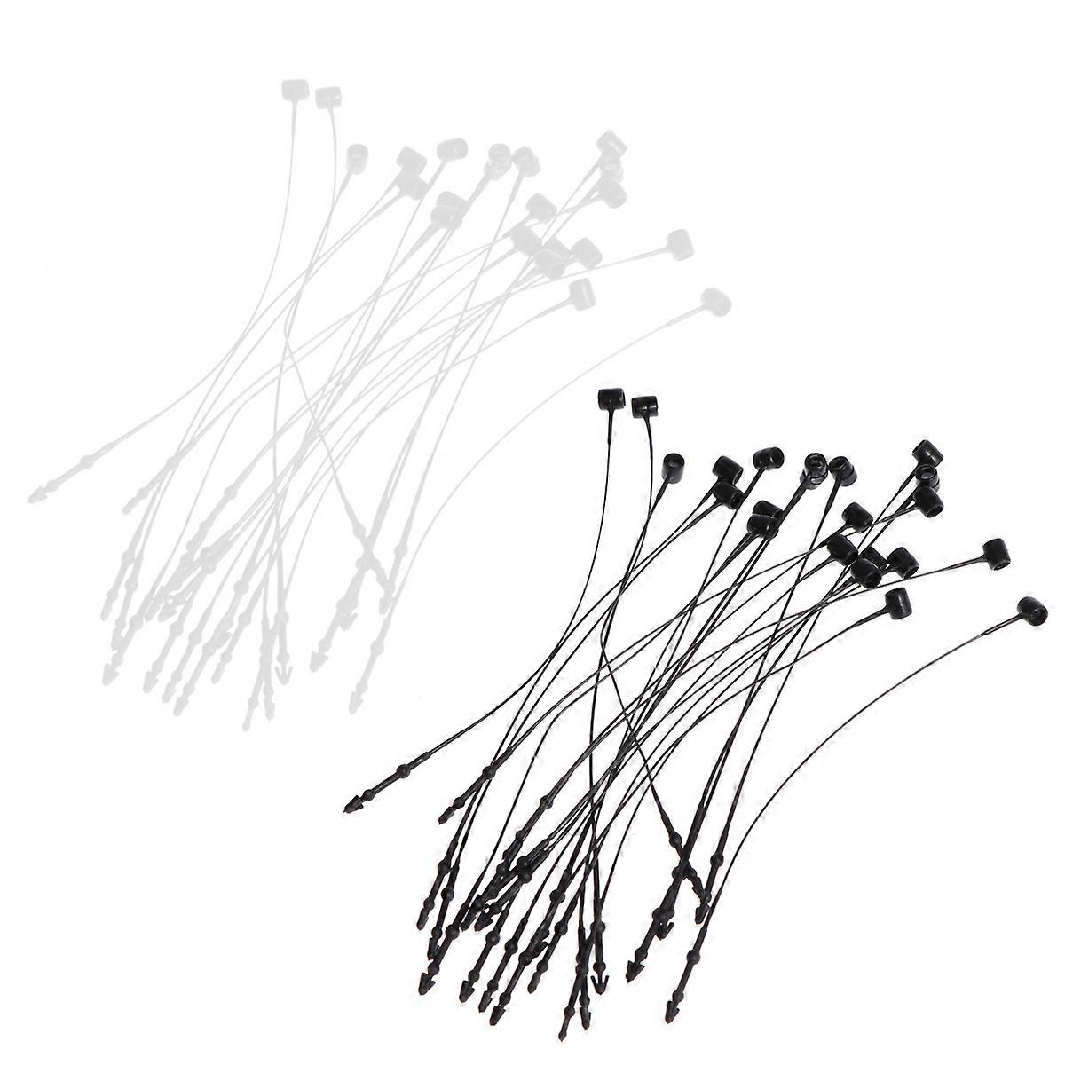 Tag Line Plastic Hanging Needle for Clothes 2000Pcs Black Transparent