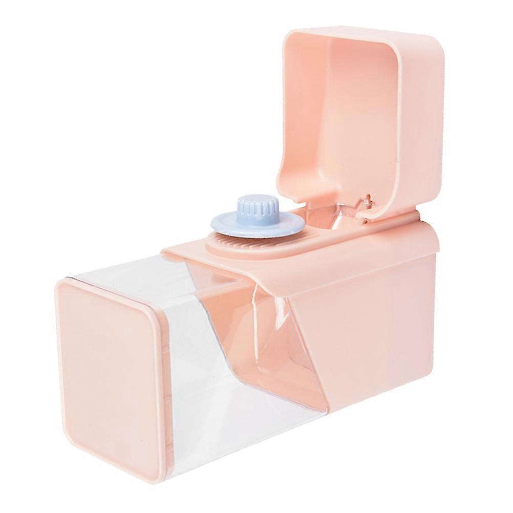 Automatic Pet Feeder Food Dispenser For Dogs Cats And Rabbits 1Set With Adjustable Feeding Amount Pink