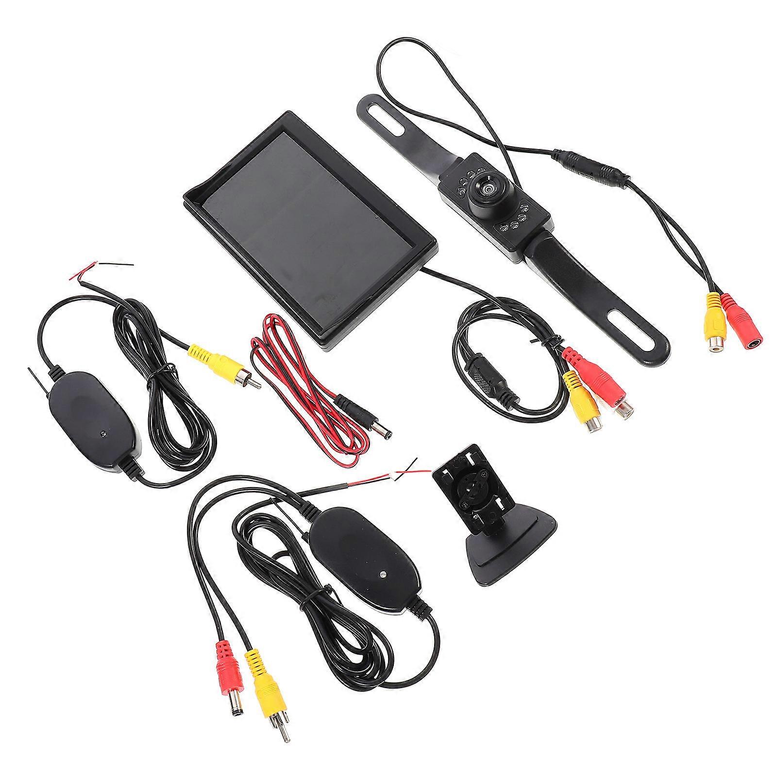 Backup Camera Monitor Car Monitor Vehicle Plate Frame Backup Camera Car Backup Driving 25X4.5cm Scientific Design 1Set