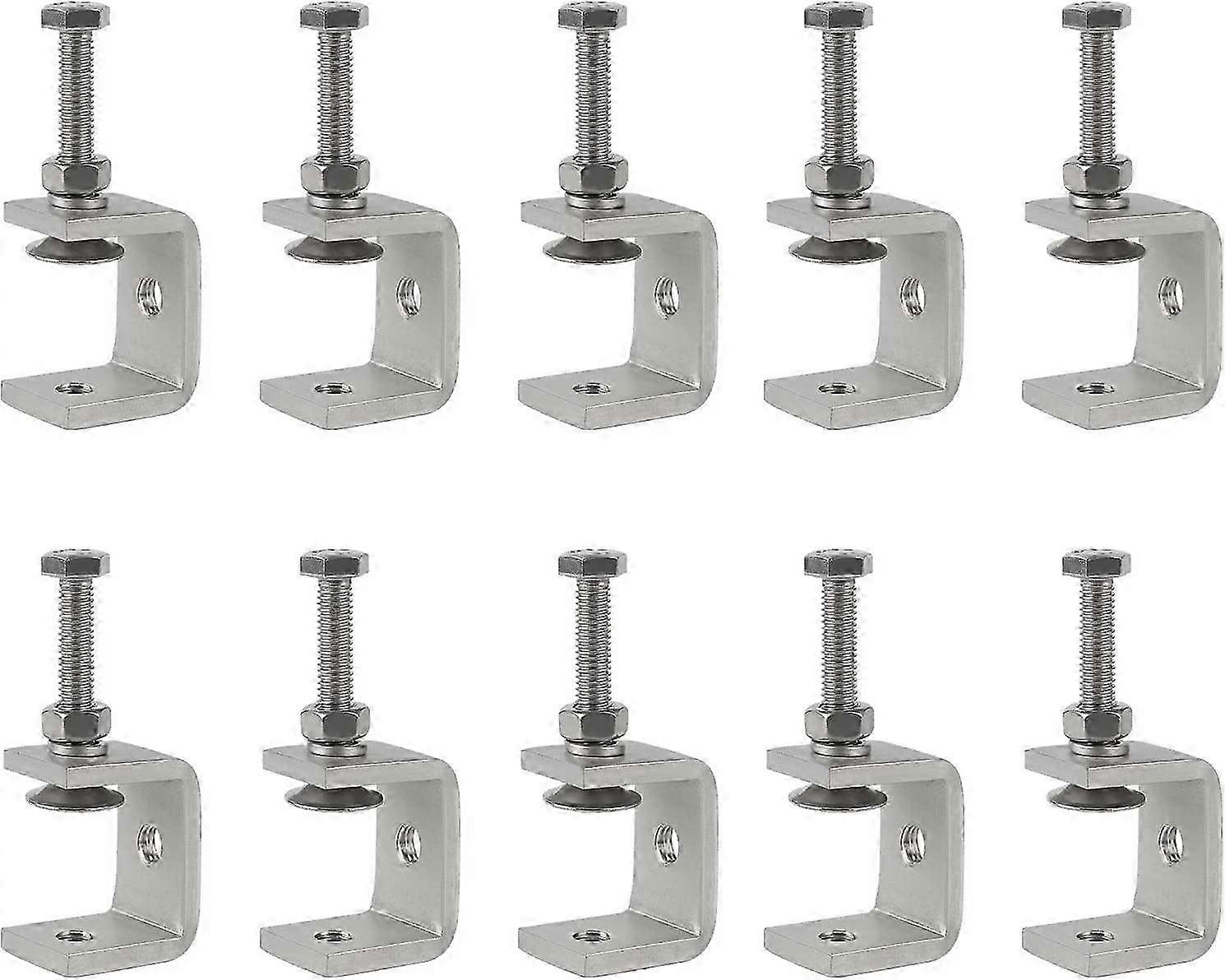 Συσκευασία 10 ανθεκτικών ατσάλινων σφιγκτήρων C, μεγέθους 30 mm, χωρητικότητας σιαγόνων 0-25 mm για ξυλουργικές και ξυλουργικές εργασίες