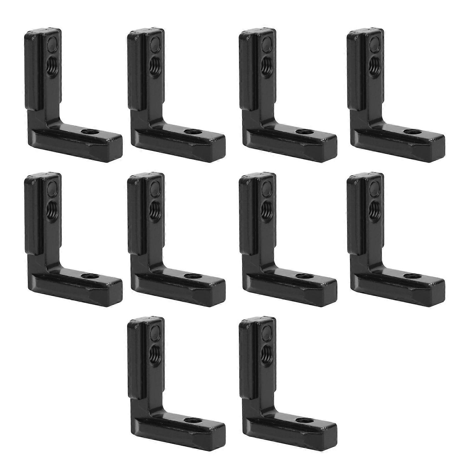 High quality  10pcs Black Angle Slot Connector 3030