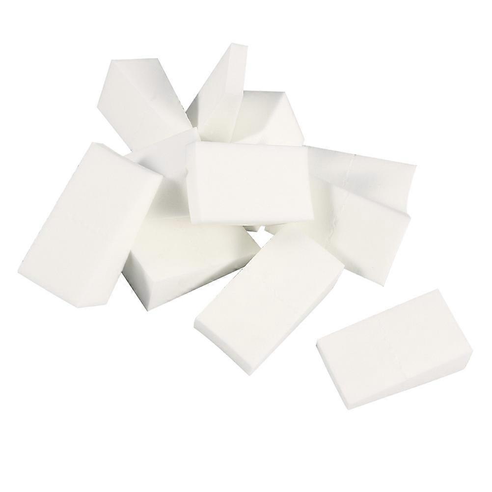 Triangular Powder Puff for Blending Makeup 48Pcs White Applicator Set