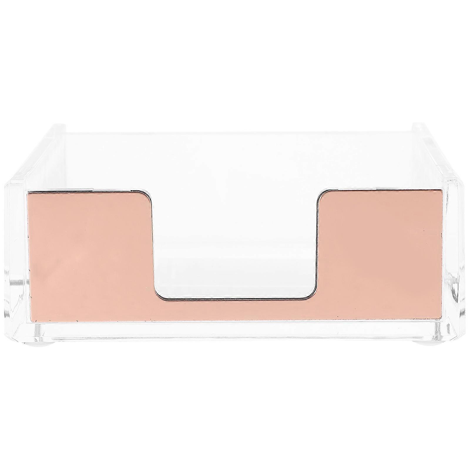 Memo Pad Holder Transparent Acrylic for Office Use 2Pcs Set