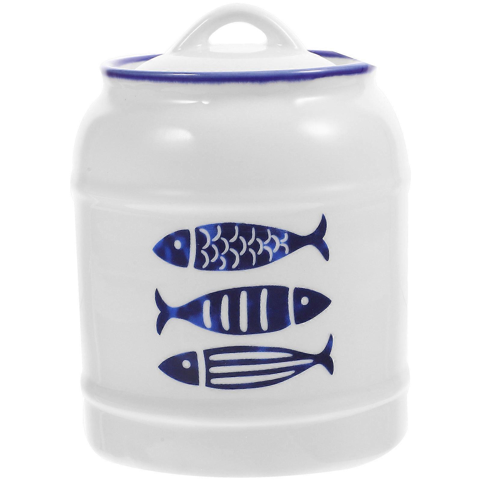 Ceramic Kitchen Canisters Multi Colored Candy Jars for Health Safe Storage