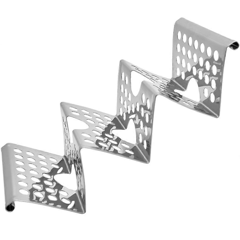 2Pcs Metal Taco Holder for Kitchen Use Silver Taco Rack Stand