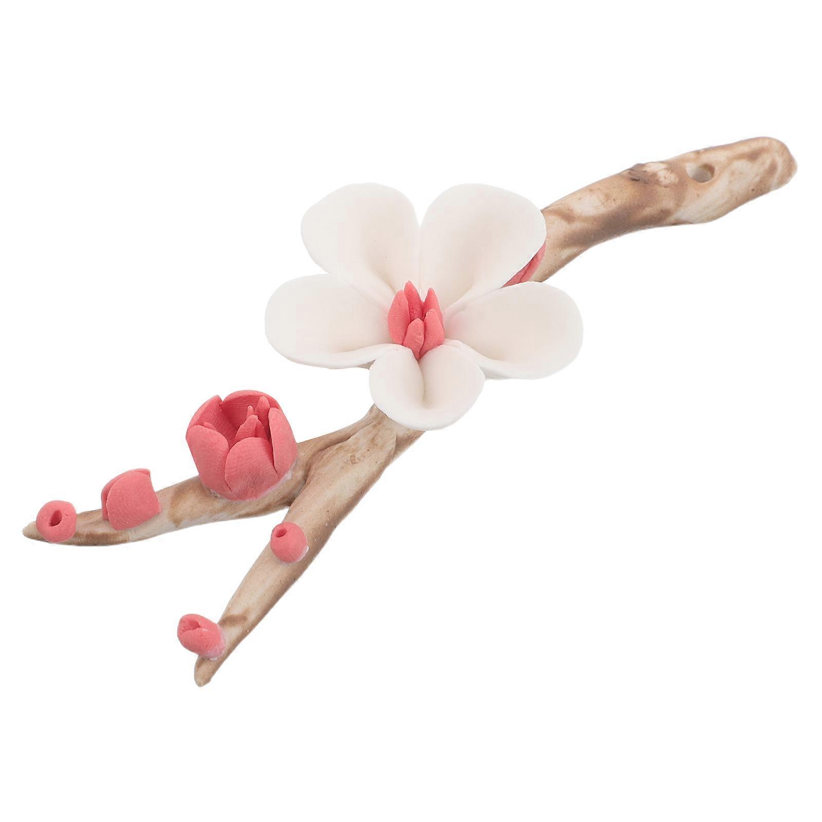 Ceramic Incense Holder for Sticks 4Pcs Plum Stand