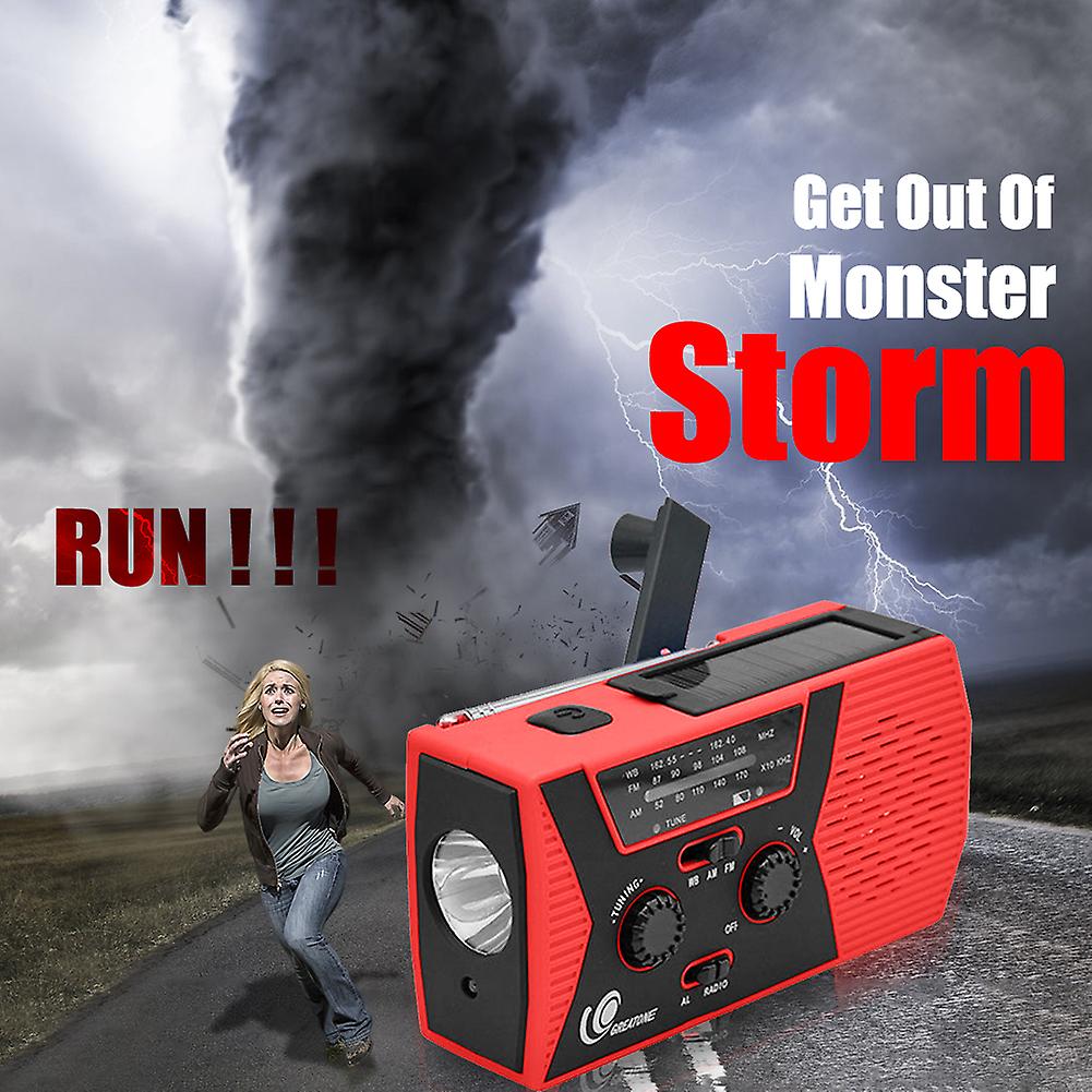 Hy018wb Portable Radio Multifunctional Solar Weather Radios With Hand