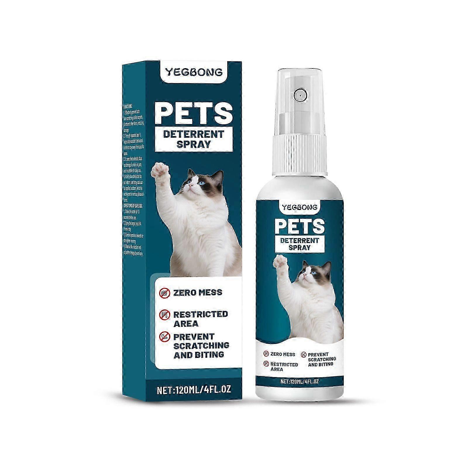 Pet Deterrent Spray, Cat Scratch Deterrent for Furniture, Cat Repellent Spray for Furniture Indoor & Outdoor, Prevent Scratching, Digging & Chewing 12