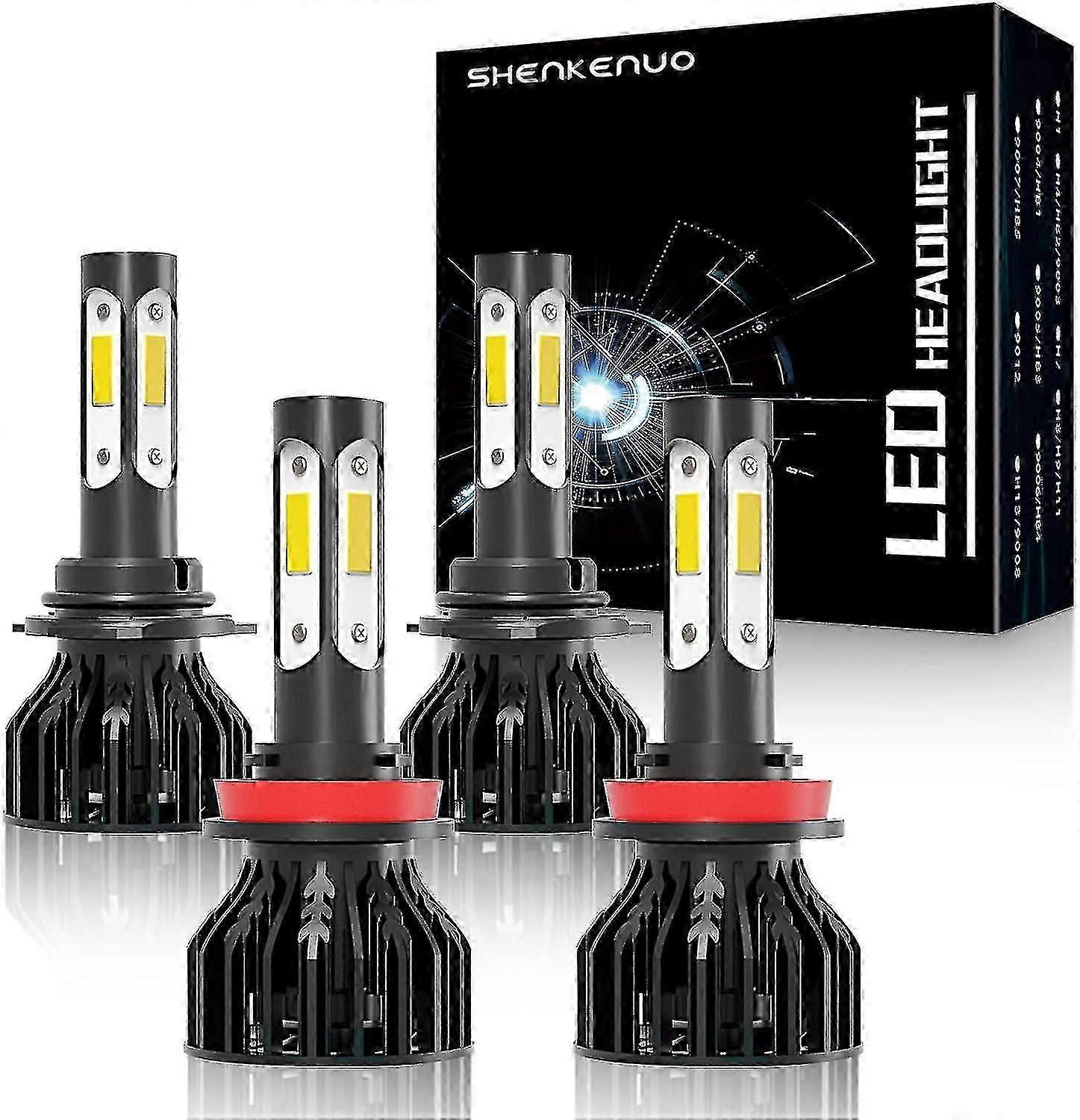 For Mazda Cx-3 2016-2019 Led Headlight Bulbs 9005+h11 High Beam And Low Beam 4pc