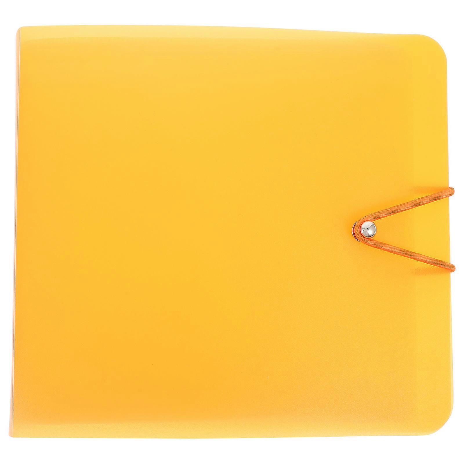 Cd Binder Storage Organizer for 2Pcs Orange PP Material