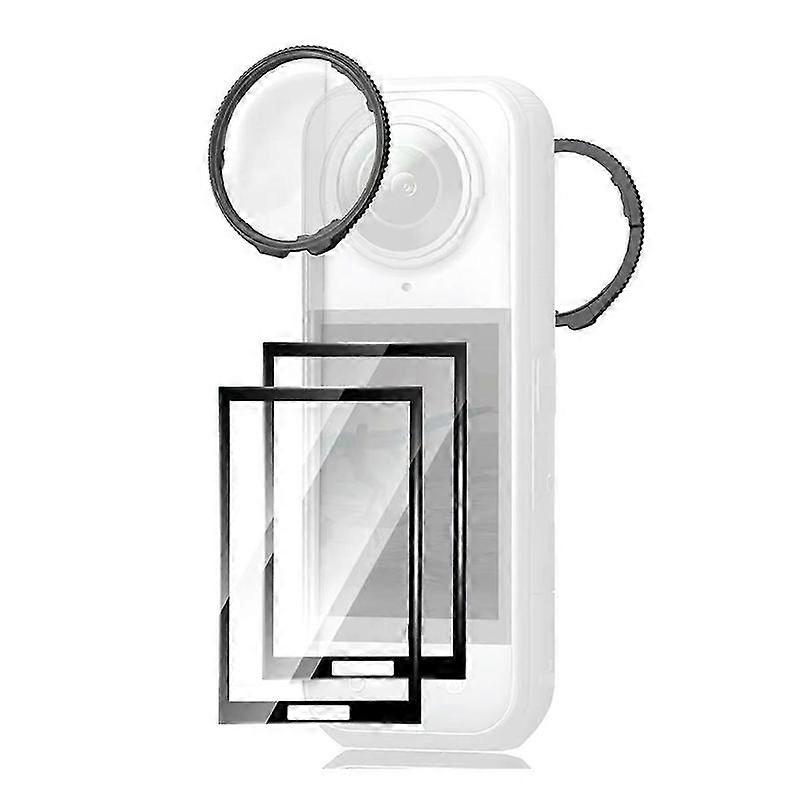 For X5 Camera Accessories 2-in-1 Optical Glass Lens Guards & HD Full Coverage Screen Protector Kit