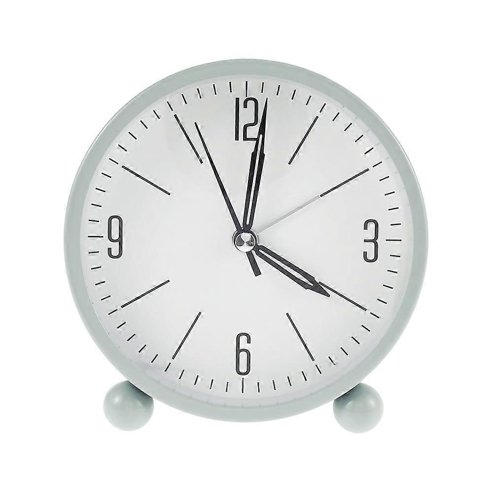 Ghopy Silent Sweep Analogue Alarm Clock Battery Powered Desk Bedside Clock