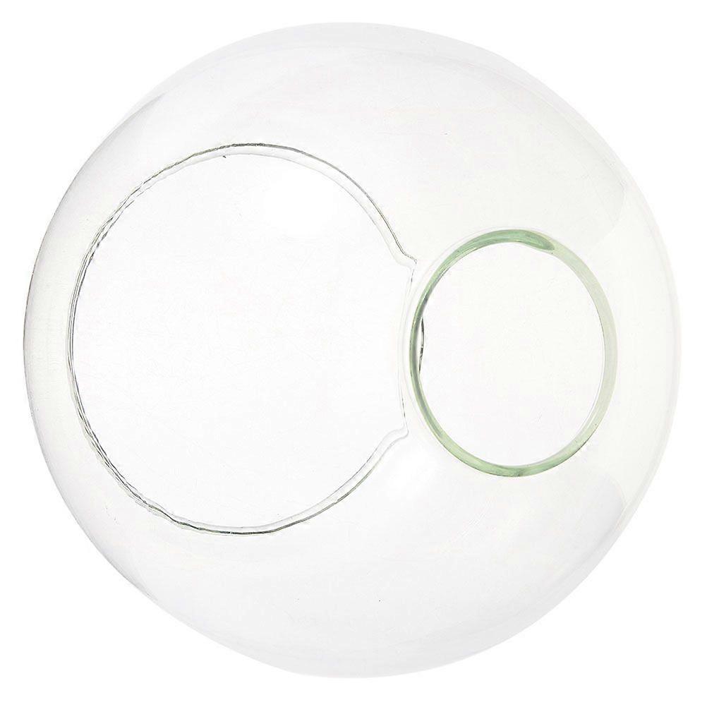 ダブルホールスフィアランプシェードガラスグローブペンダントライトカバーE27デュアルオープニングクリアガラスシェード交換ホームファームハウスデコレーション用