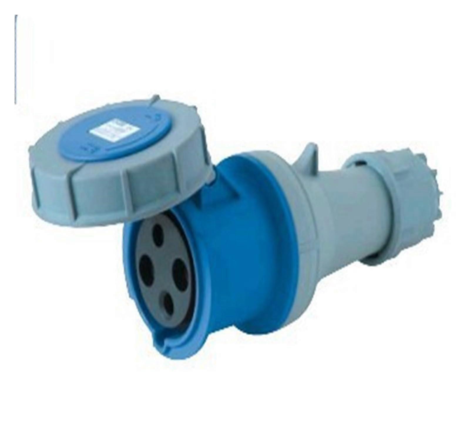 IP67 Waterproof Industrial Plug And Socket 63A 3Pole Power Connector