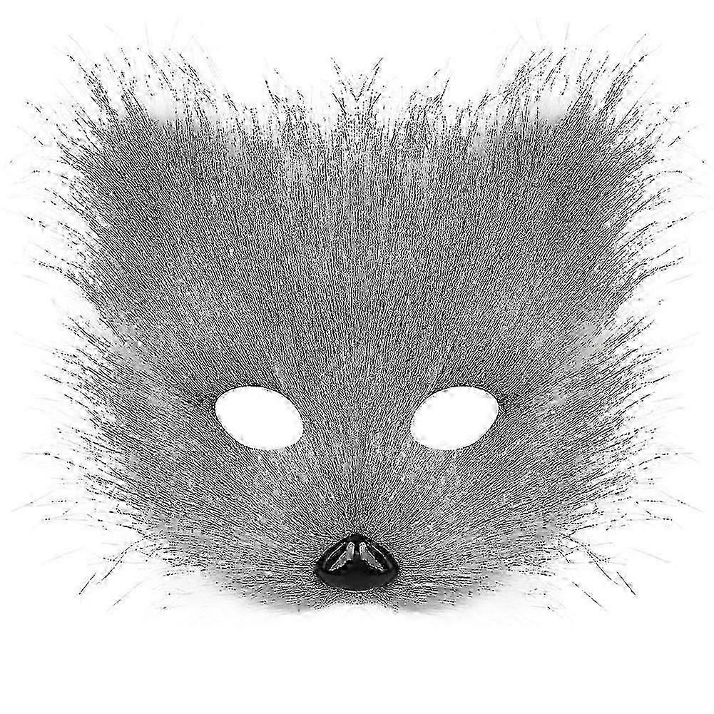 Halloween set simulation fox mask gloves plush fox tail handmade animal tail cos prop accessorieszz29