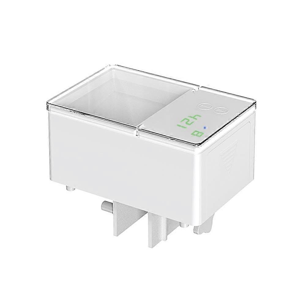 Automatic Feeder With Timing Digital Display Aquarium Dispenser Interval Mode 150ml White ABS Easy Install Travel