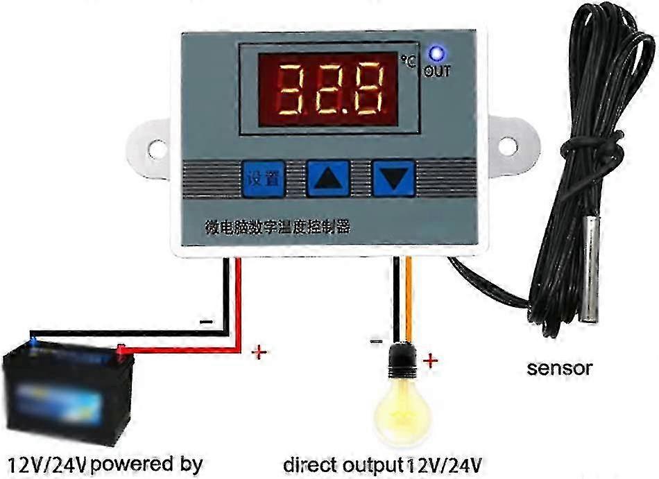 Xh-w3002 110v-220v -50~110 Digital Temperature Controller Intelligent Digital Display Temperature Control Switch Home Aquarium Incubator Tem