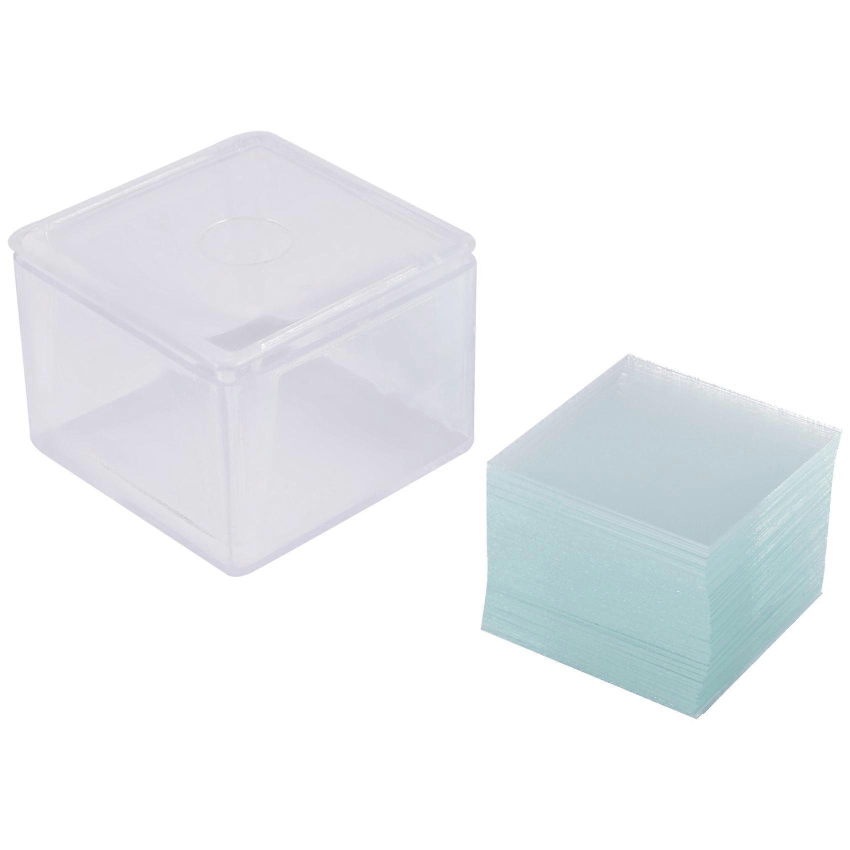 100pcs Transparent Slides Coverslips 22x22mm For Microscope