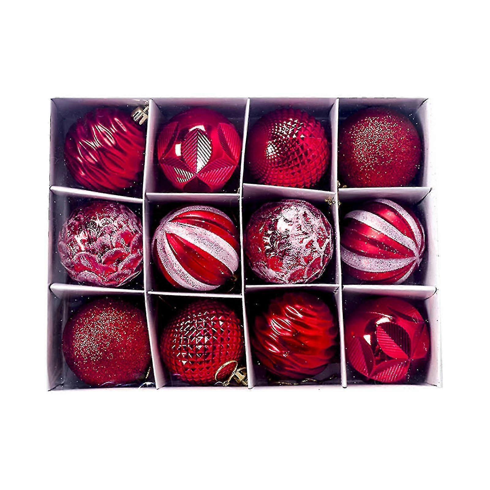 クリスマスデコレーション、クリスマスツリーペンダント、クリスマスボール、明るい色のボール(3cm / 36pcs)