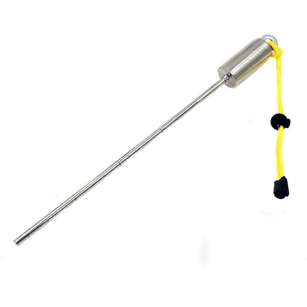 TOOKE Diving Pointer Rod Stainless Steel Knocker Bottle Knocker Underwater Probe with Scale Self Sounding Hand Rope B