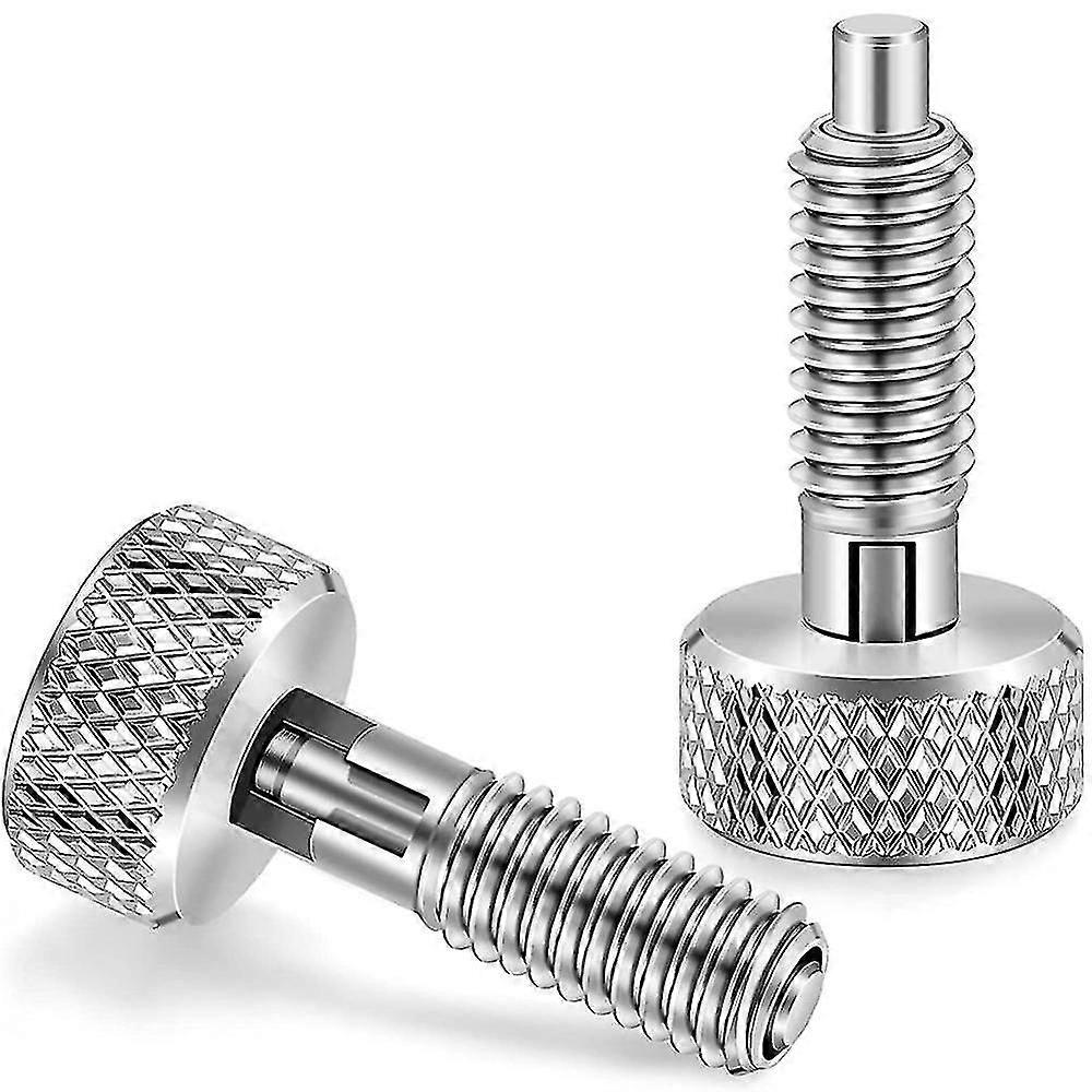 Hand Retractable Spring Plunger With Knurled Handle Stainless Steel Lock-out M6 Type Release Pins F