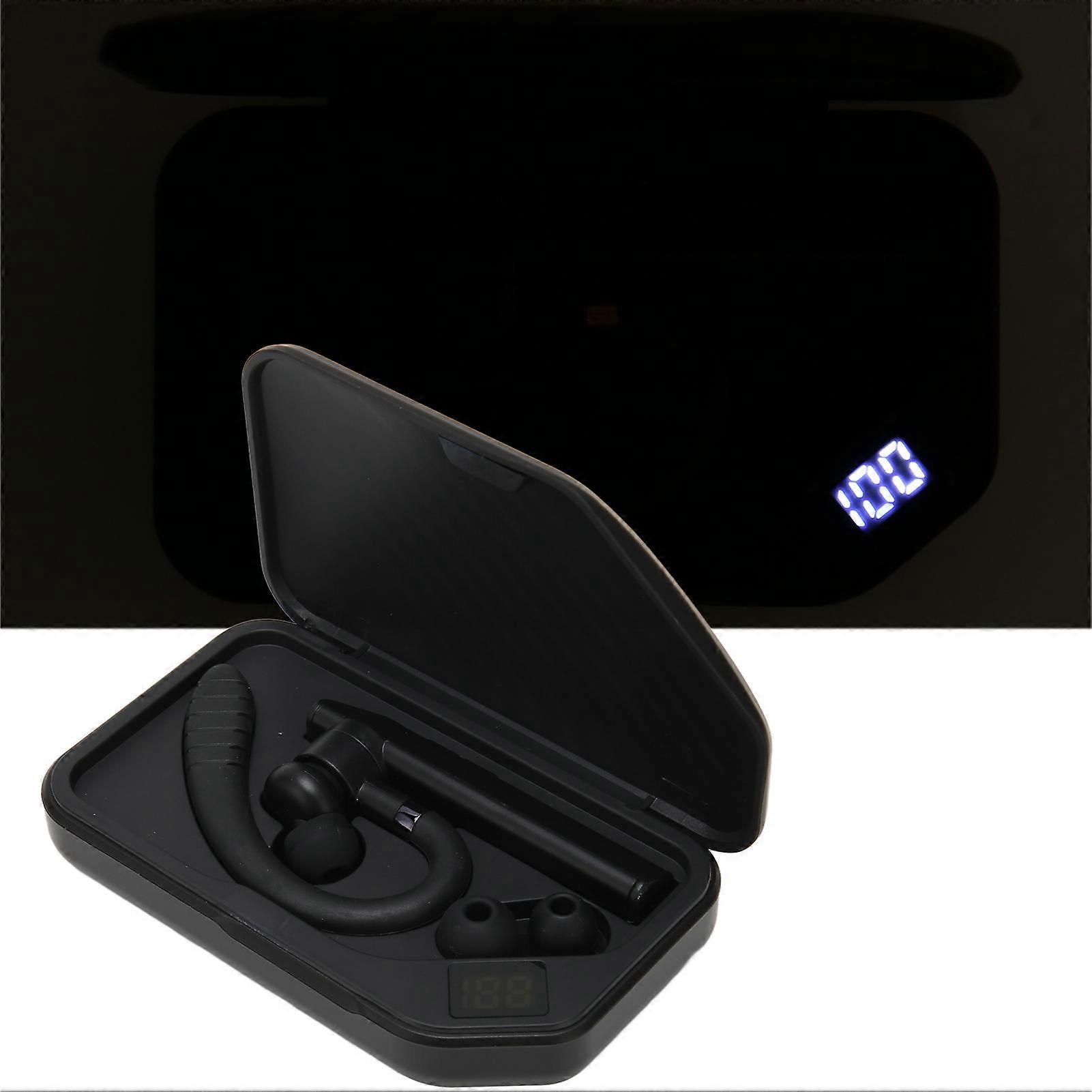 Wireless Bluetooth Earpiece Dual Microphone ENC Noise Reduction IPX7 Waterproof Hands Free Earphones for Business for Qualcomm 3020 (BT5.0) 