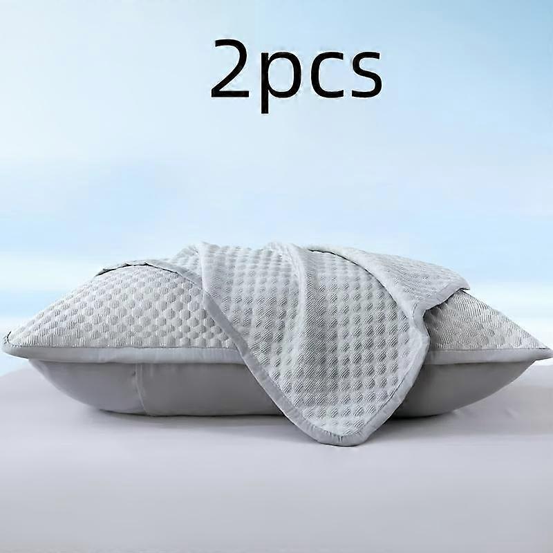 Cooling Pillowcase Soft Breathable Polyester Fiber Bedding, Summer Comfort Light Elegant Pattern