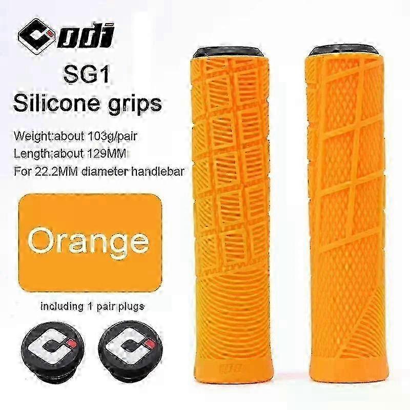 con MTB Grips Silicone Soft Shock Absorbing Bike Handlebar Cuffs Non-Slip Cycling Bicycle Handle Cuffs for MTB BMX Folding Bike