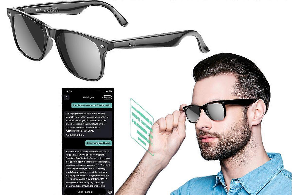 AI Translator Smart Glasses 134 Languages Open Ear Sound