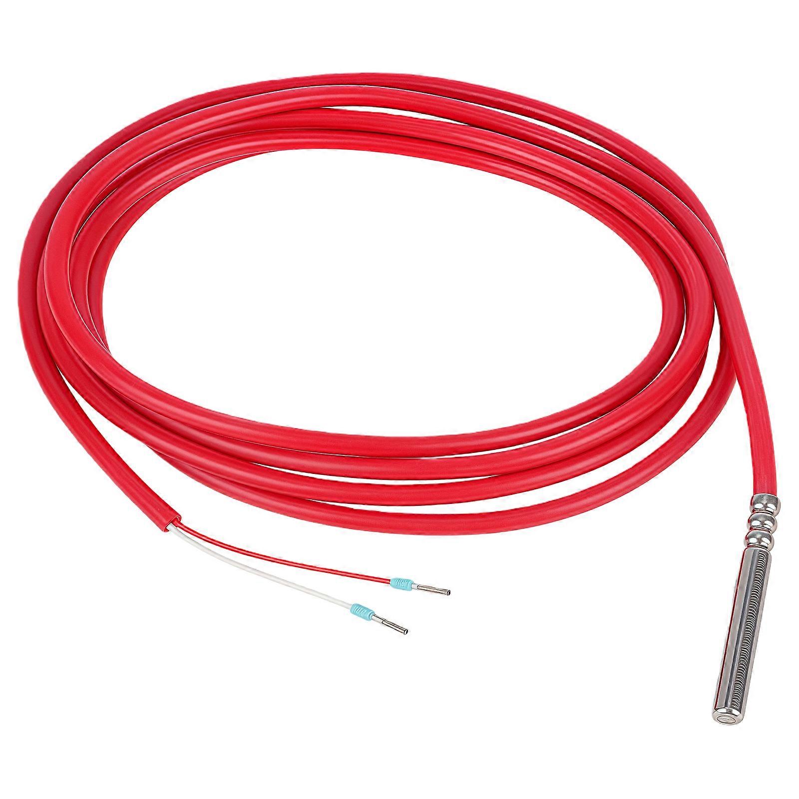 Industrial PT100 Temperature Sensors With Waterproof Silicone Cable And Stainless Steel Probe For Various Environment Multicolor