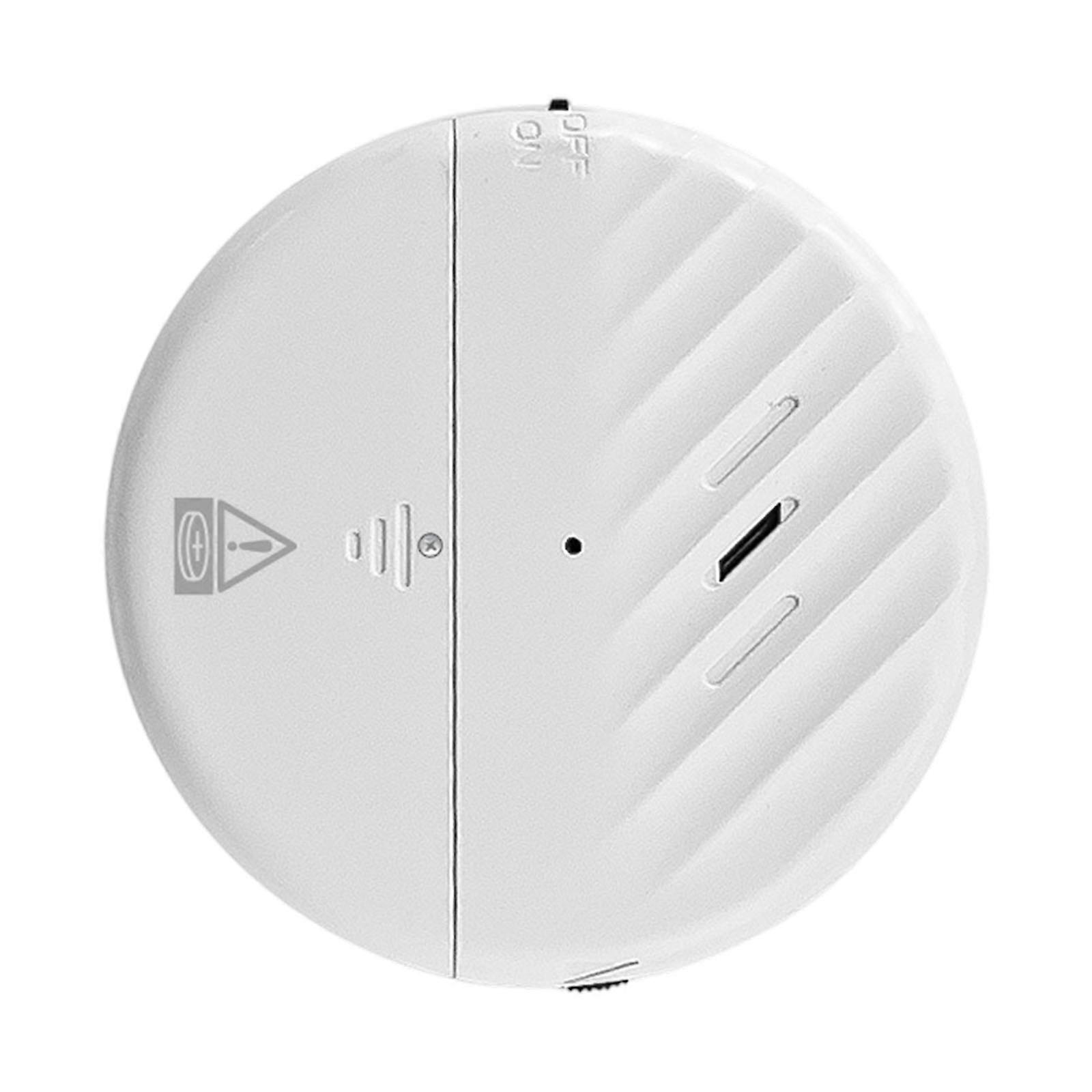 Improved Shock Activated Security Device Loud 125dB Warning Sound Quick Adhesive Installation Anti Tamper Alarm  White