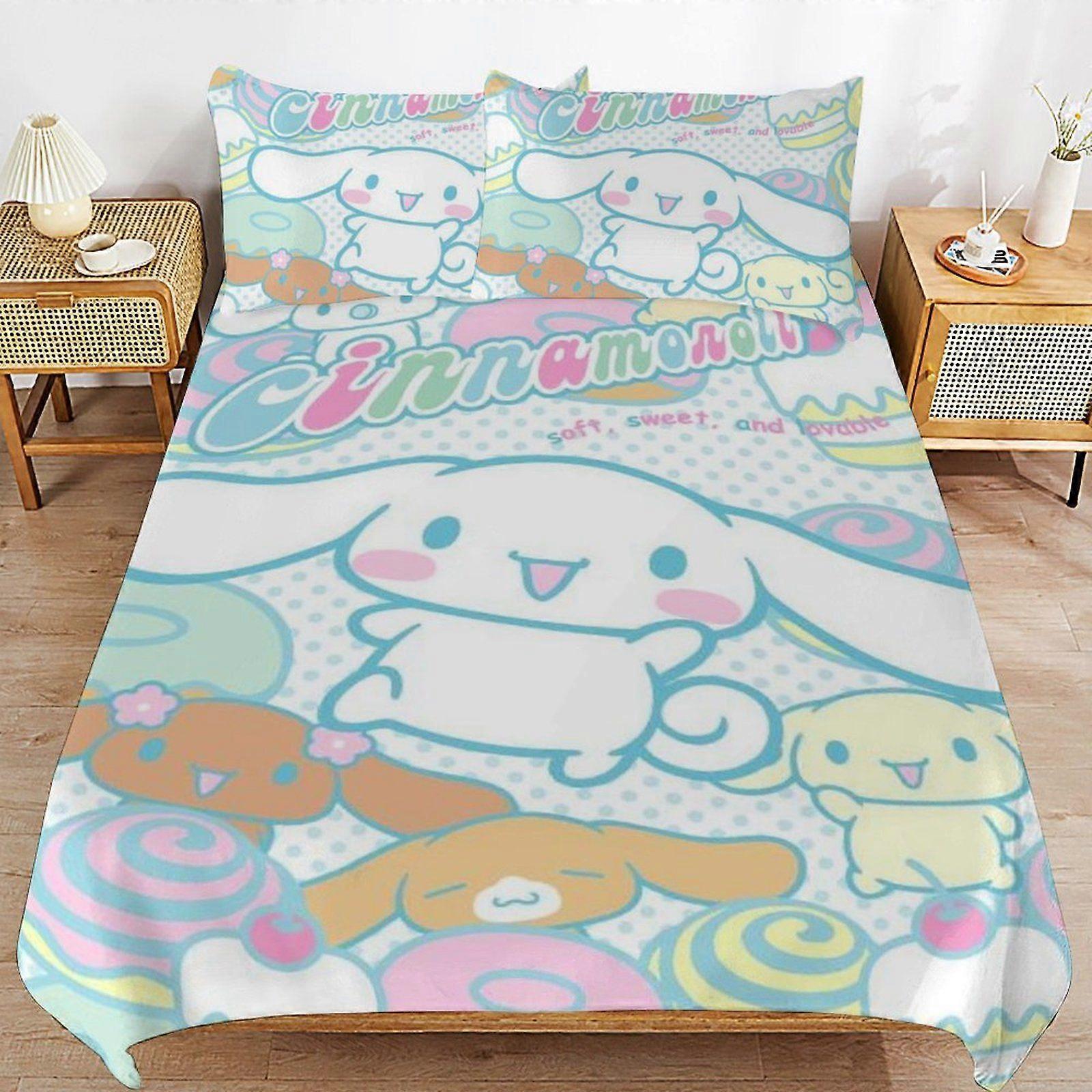W398 Sanrio Soft Layer Durable Stitch Practical Fit Thread Finish Duvet Cover Sets with Easy Maintenance M398