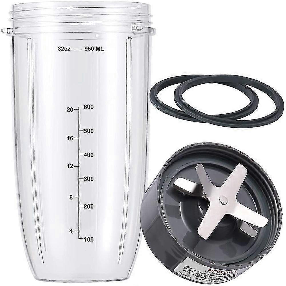 Compatible for Blender,Replacement Parts with 1 Cups & 1 Blade,for Accessories for 600W and 900W Edition 1105