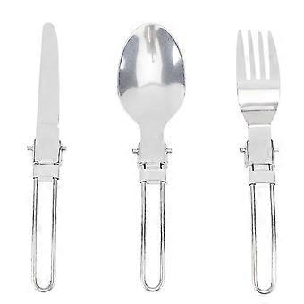Collapsible  Piece Travel Tableware Set with Stainless Steel Flatware for Garden, Rv Life and Daily Use
