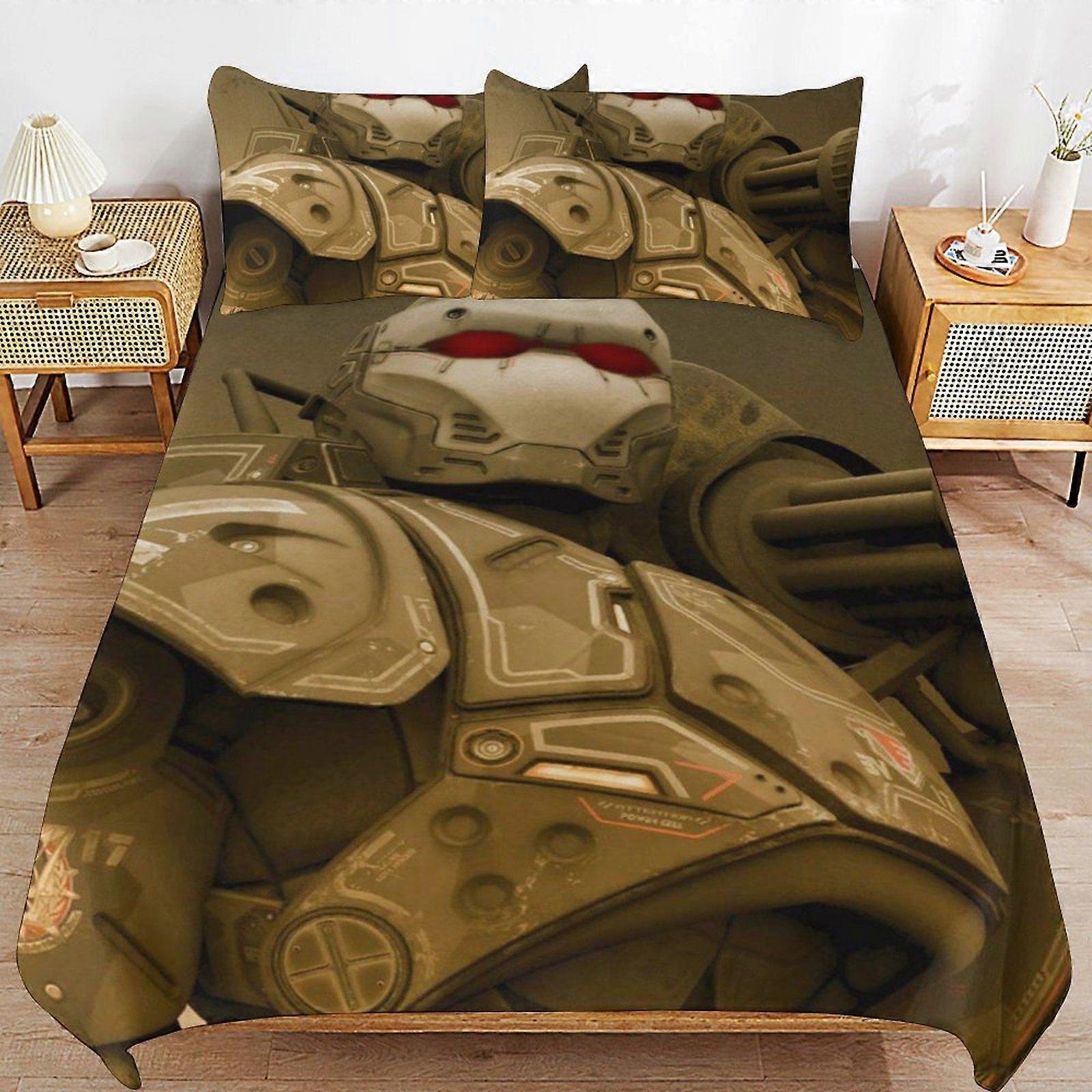 d125 War of the Robots Comfort Base Sleep Solution Strong Thread Feel Machine Clean Fabric Duvet Cover Sets Idea b125