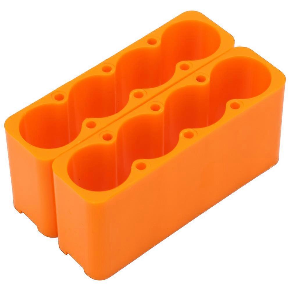 2PCS Industrial Plastic Adjustable 18650 Battery Pack Spot Welding Fixing Clamp (4-Section)