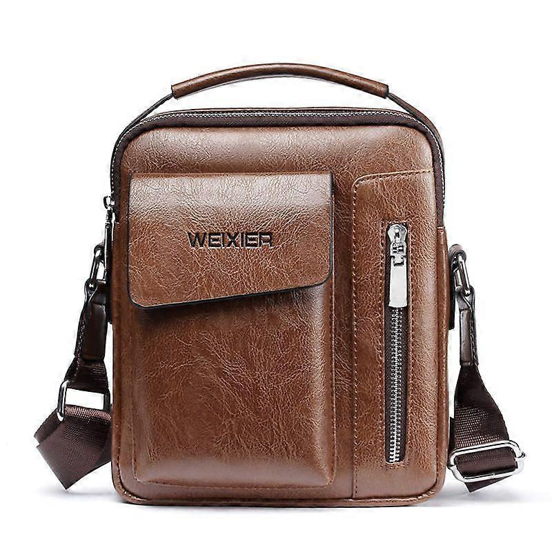Men's Handheld Casual Bag - Light Brown Large Size