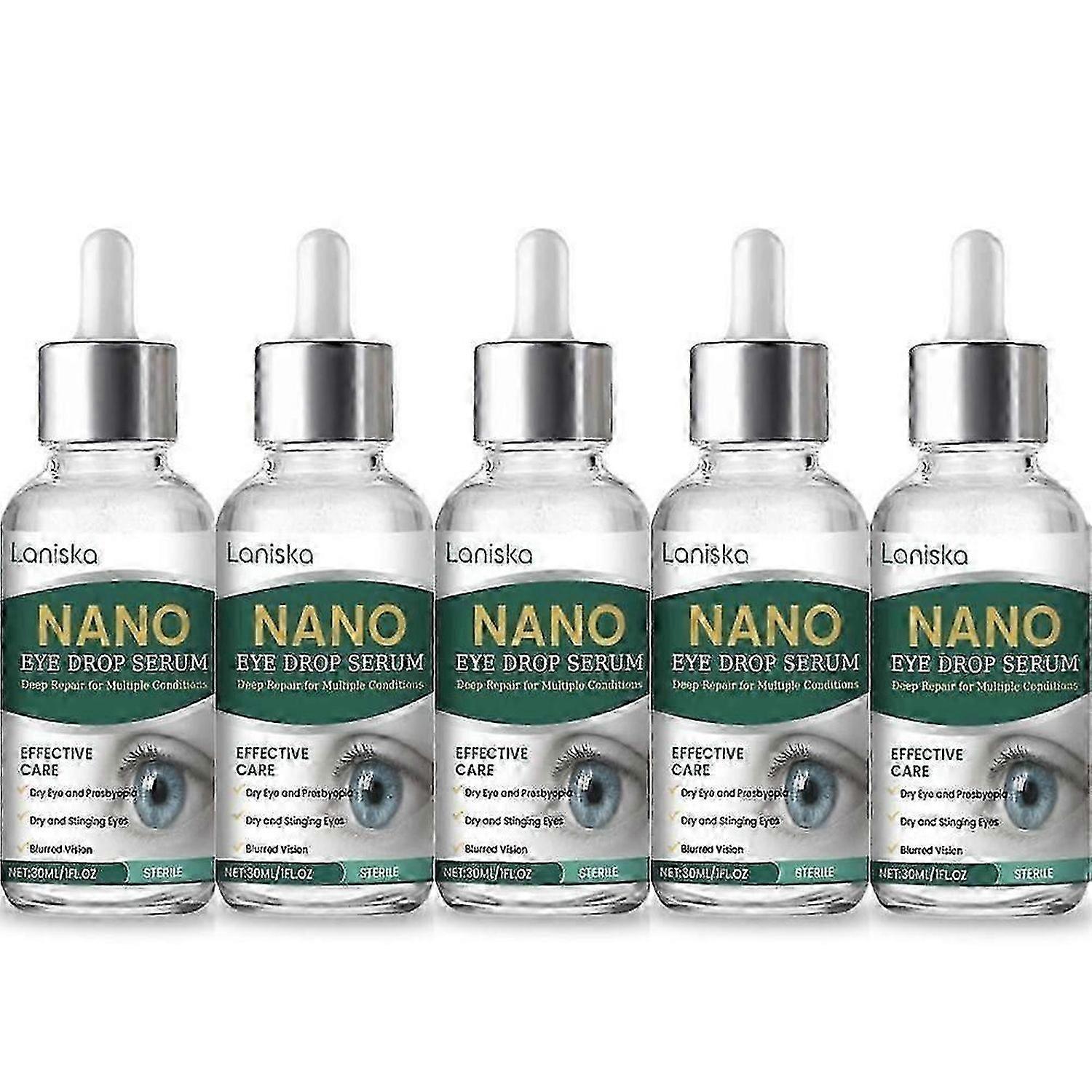 ナノ アイ ドロップス セラム ドライアイ&ぼやけ、乾燥、老眼、眼精疲労緩和のための滅菌ディープリペアソリューション