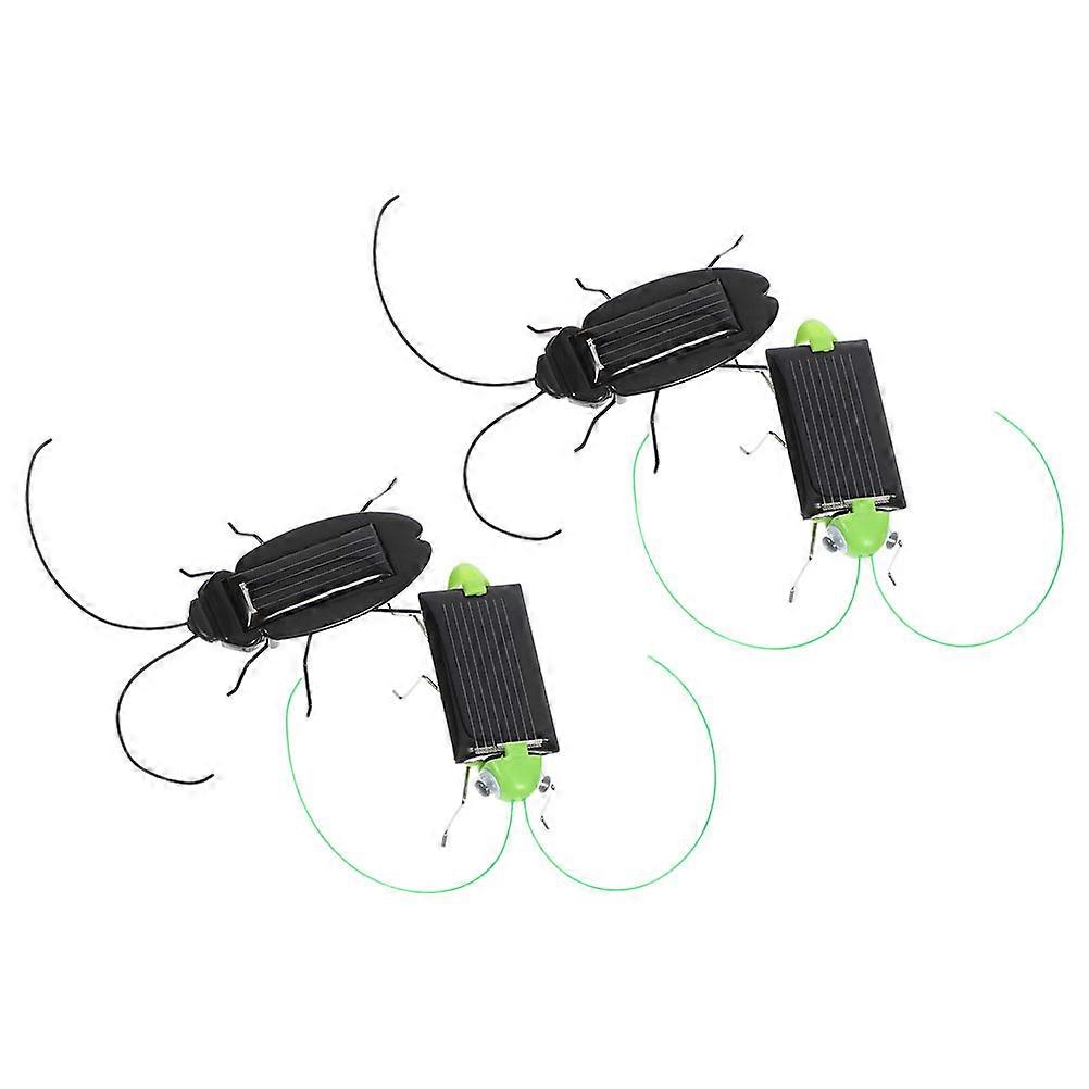 Solar Powered Toy Plastic Insect Models for Classroom Experiments 4Pcs