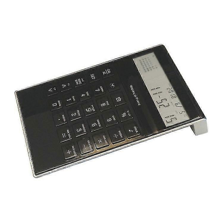 LCD calculator with alarm clock and perpetual calendar