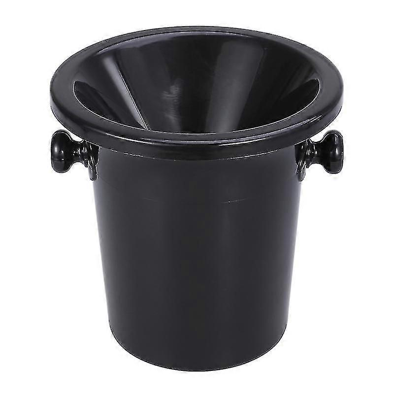 Black Wine Tasting Spittoon - Plastic Round Double Ears Ice Bucket, Wine Tasting Accessory