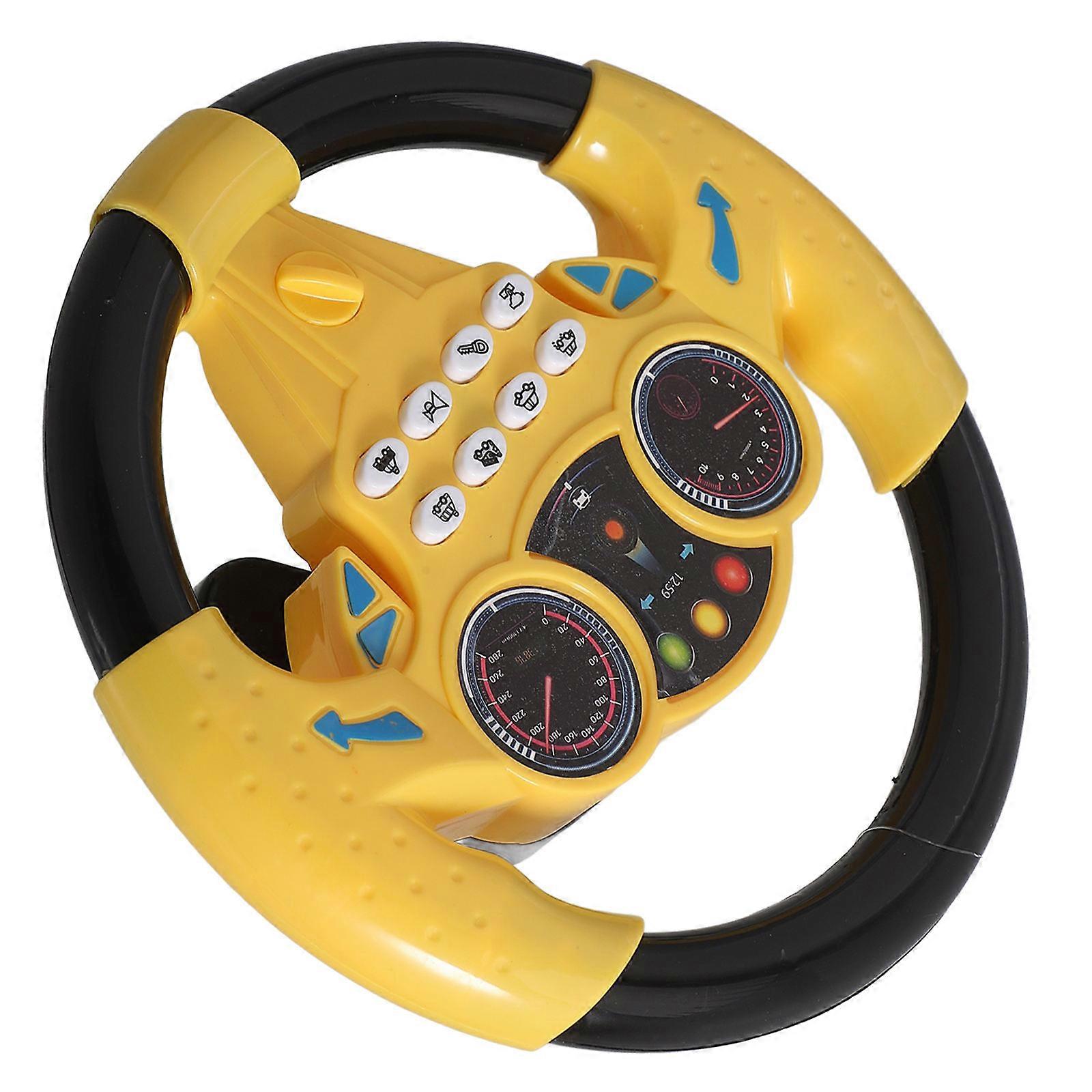 Driving Simulation Toy Steering Wheel Toy with Sound and Light Features