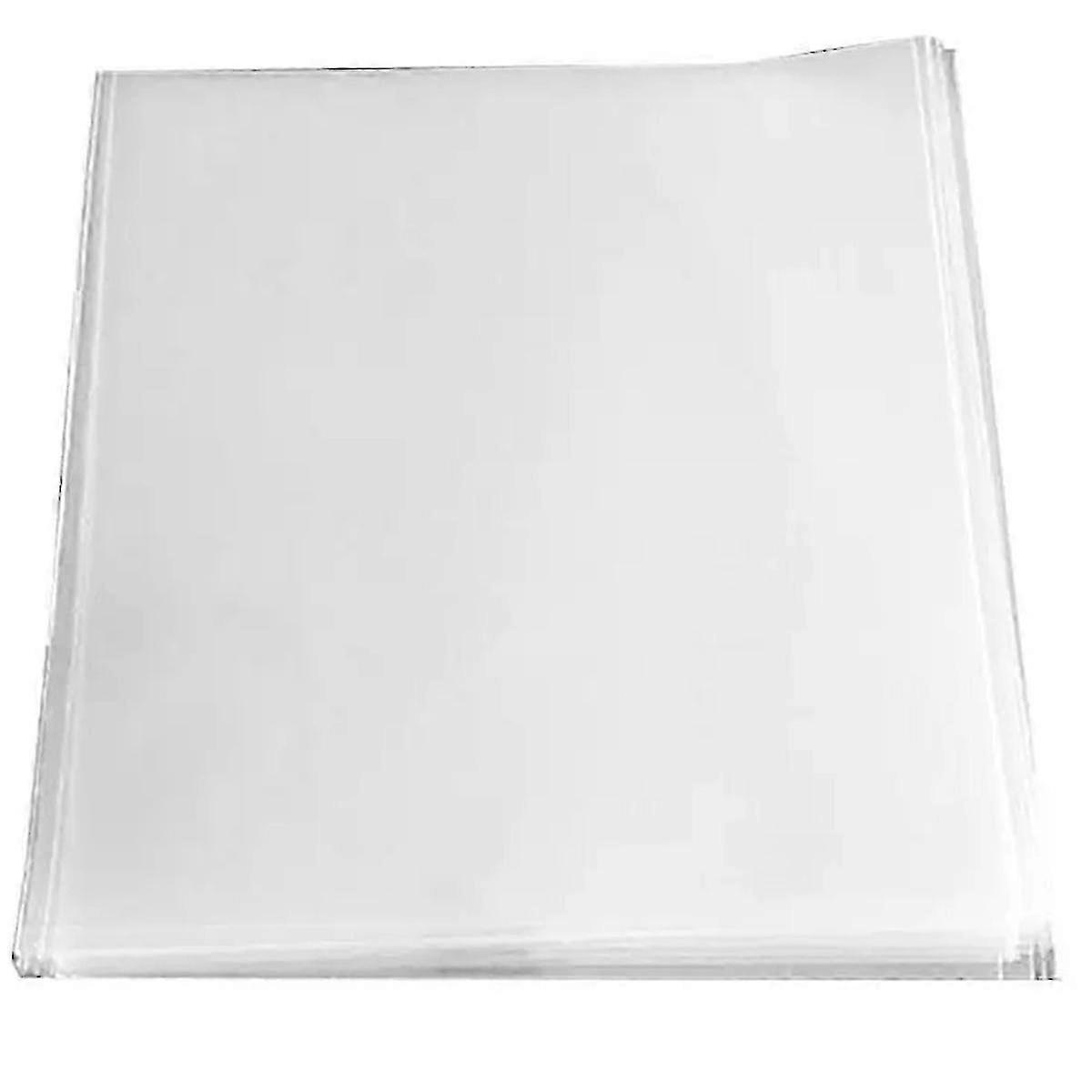 Optimized Vinyl Record Outer Bag for CD Protection - Square Shape with Flat Mouth