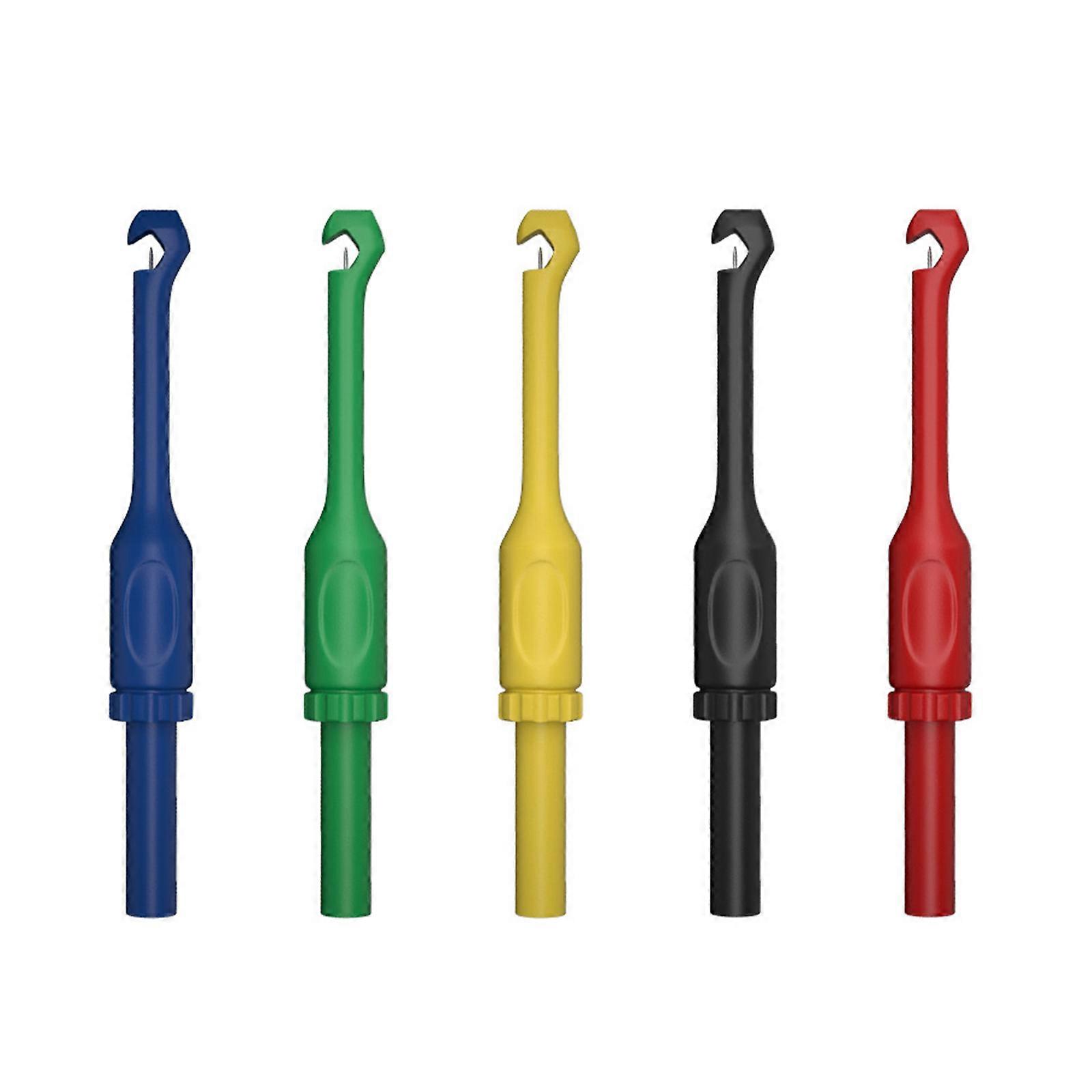 Set Of 5 Small Electrical Detectors Tester Diagnostic Devices With 4mm Insert Attachments For Rapid Issue Identification Multicolor